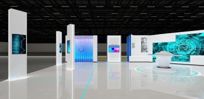 现代宝马科技展厅3D模型下载